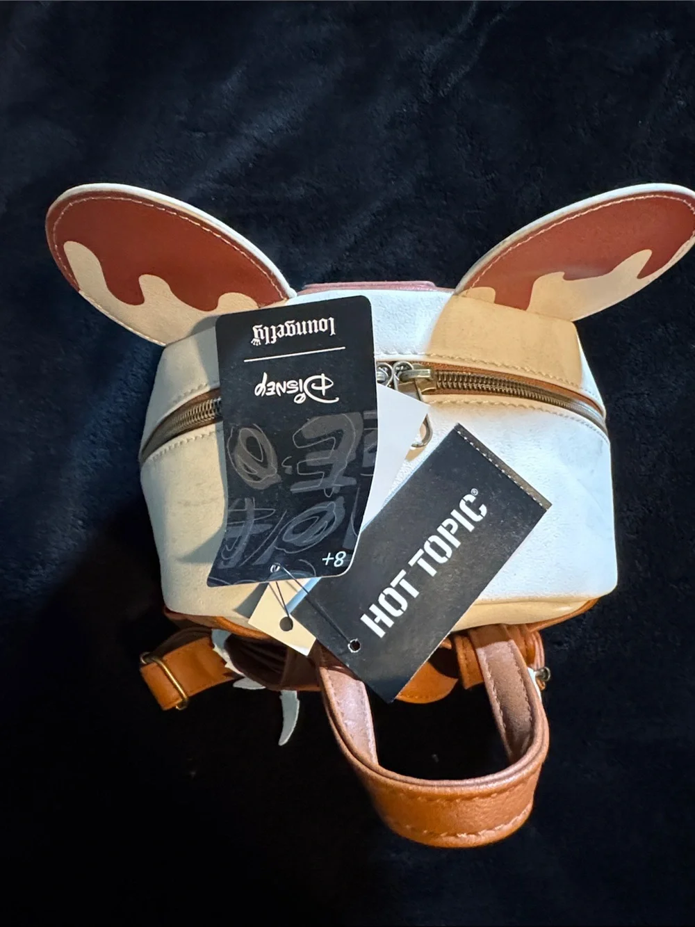Loungefly Mickey Mouse Ice Cream Cone Mini Backpack - Cream, Brown & Red